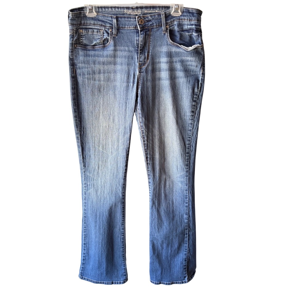 Signature by Levi Strauss Modern Bootcut Jeans Womens 32 Blue Cowgirl Western